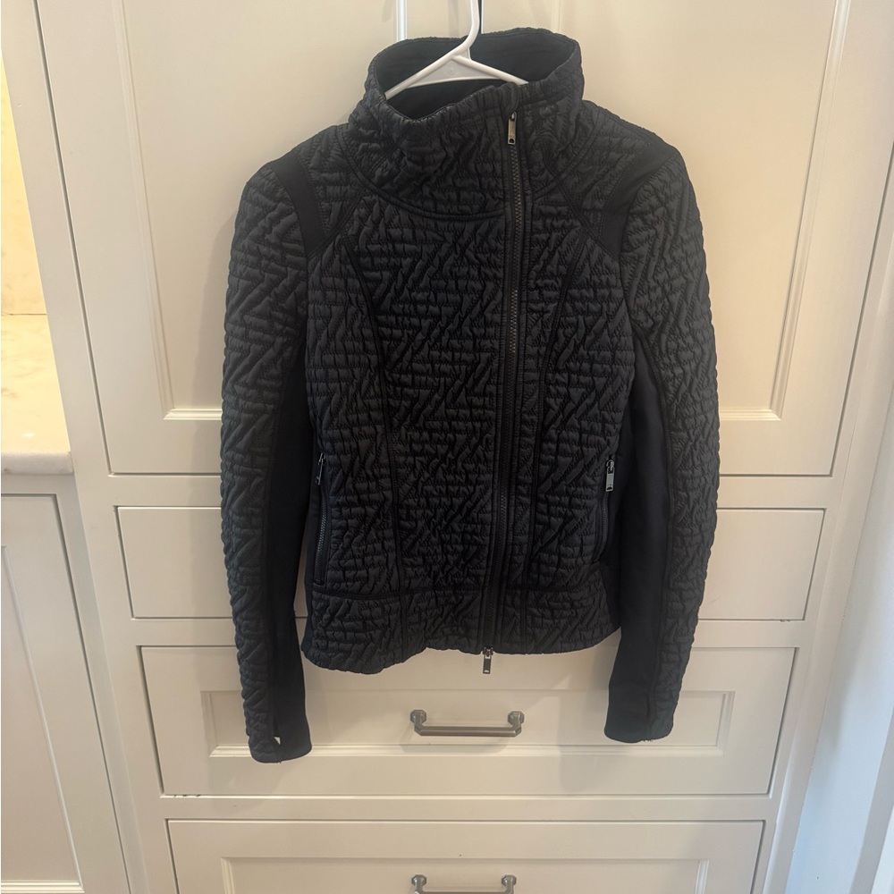 Zella Black Quilted Moto Jacket